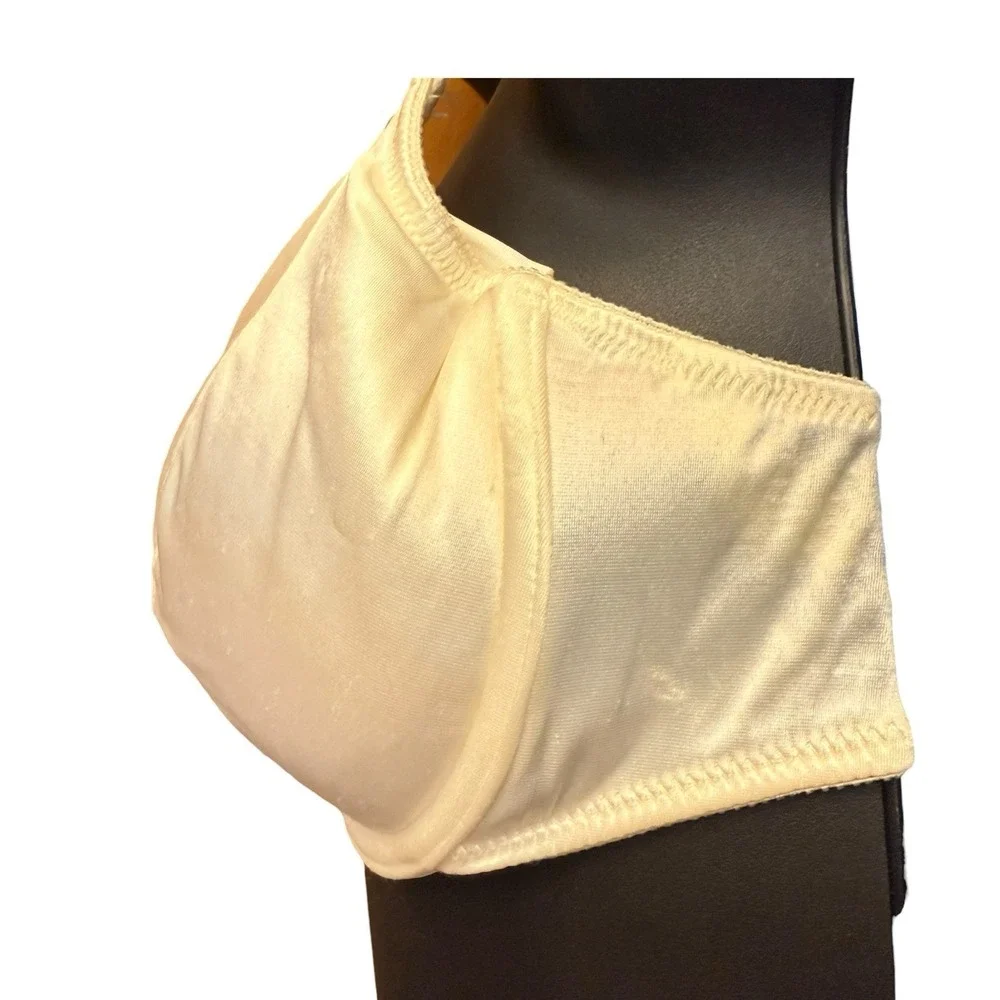 Vintage Victoria's Secret The Miracle Bra 34D White Satin Shiny Padded Push Up